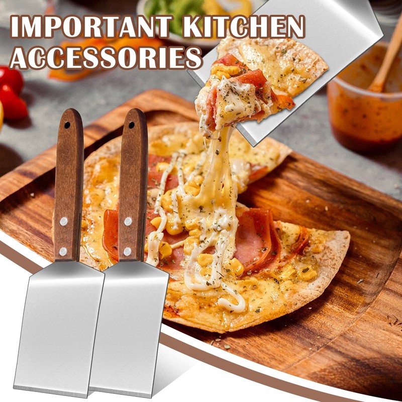 4 Pcs Small Brownie Cookie Spatula Metal Stainless Steel Spatula