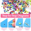 200 Pieces Colorful Pastel Clips with 100 Round and 100