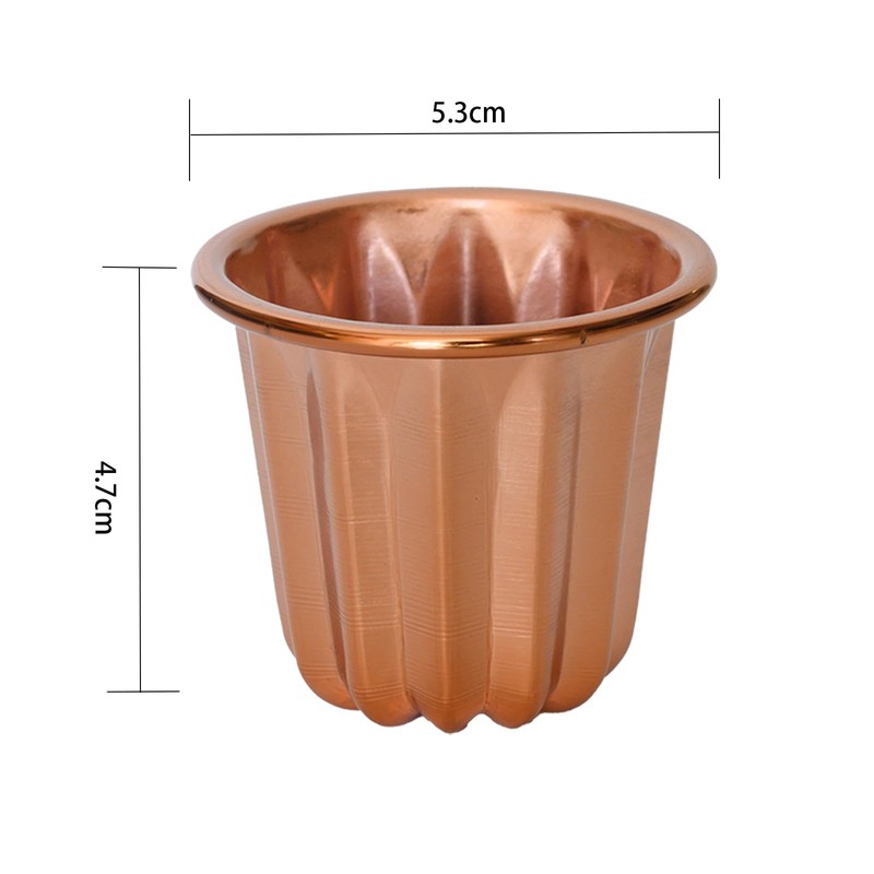 Canele Mold, Copper, Small, 1 Piece, Canele Mold, Container, Canele