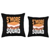 S'more Squad - Funny S'more Cookie Chocolate Marshmallow Throw Pillow