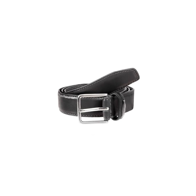 Dents Men’s Plain Leather Belt BROWN L