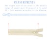 ANPURZII 3PCS #5 12 Inch Beige Separating Jacket Zippers for