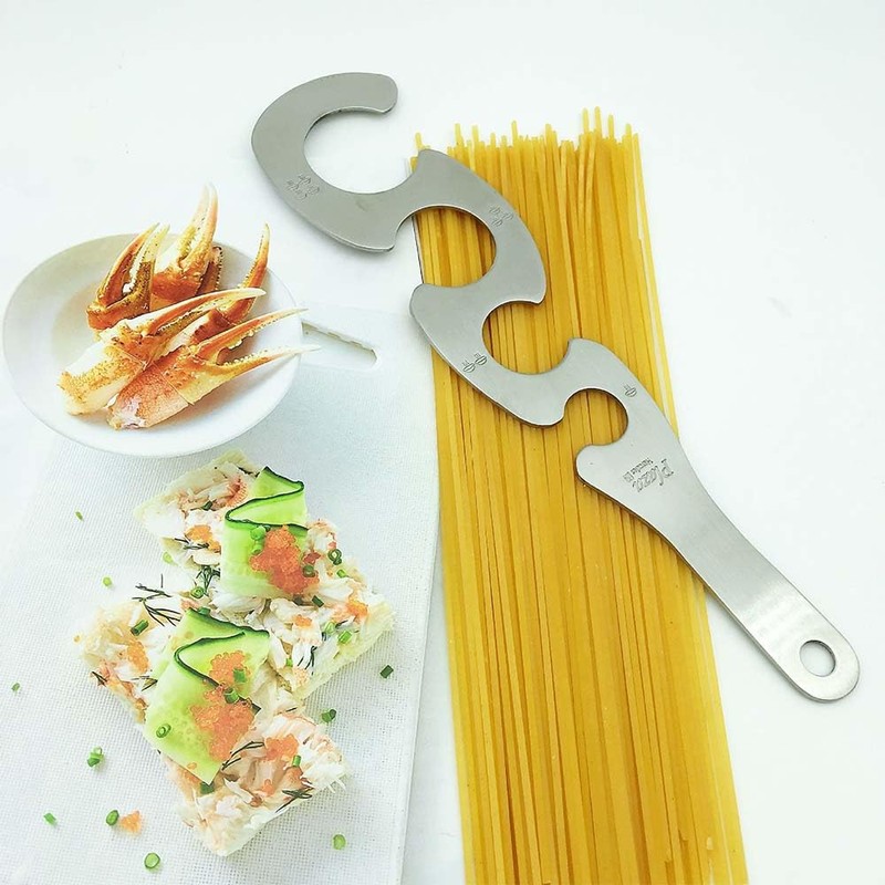 Spaghetti Noodle Pasta Measurer Tool S-Shaped Spaghetti Ruler Stainless Steel