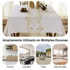7CDXD Manteles para Mesa Rectangular,Mantel Rectangular,Mantel de Lino Tela rústica