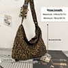 X SIM FITNESSX Leopard Shoulder Bag Shopper Shoulder Bag Macchiato