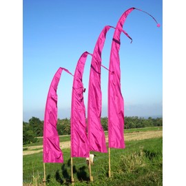 Bali Flag Polyester Aubergine 5 Metres