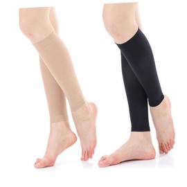 FOMIYES 3sets Elastic Mid-tube Leg Support Socks Ankle Protection Support for Sports Compression Calf Socks for Men Women Black l 2pair*3