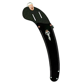 Weaver Leather Arborist Curved Back Curved Saw Scabbard with Snaps and Belt Slots, Black