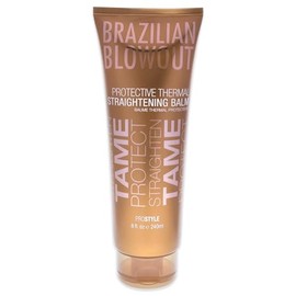 Brazilian Blowout Acai Protective Thermal Straightening Balm for Unisex, 8 Ounce
