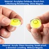 Round spirit level set, 5 pieces, with diameter 25 mm