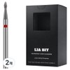 BESSIE Leabit Edge M Nail Bit, 2 pieces, Silver / BESSIE 리아비트 엣지 M 네일비트, 2개, 실버
