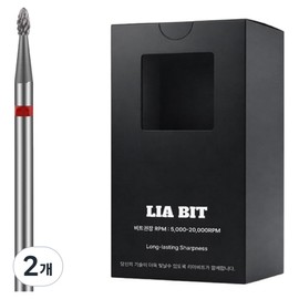 BESSIE Leabit Edge M Nail Bit, 2 pieces, Silver / BESSIE 리아비트 엣지 M 네일비트, 2개, 실버