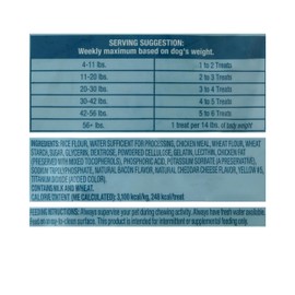 Ol Roy Long Lasting Munchy Dog Bones, Bacon & Cheese Flavor, 20 oz, 7 Chews for Medium & Large Dogs, Highly Digestible, Helps Reduce Plaque & Tartar, Tasty Center, Rawhide-Free, Chewing Reward