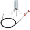 QWORK® 200 cm Claw Gripper Extra Flexible Drain Spiral with