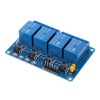 2PCS 4 Channel Relay Module Optocoupler Isolation ABS Solid State