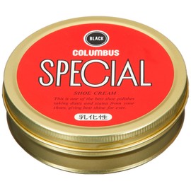 Columbus Commercial Shoe Cream, Emulsifying Flat Can, black (black 19-3911tcx), 200g