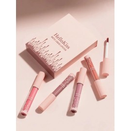 4 Pzs De Labial Liquido Mate - Colores Intensos Y Duraderos