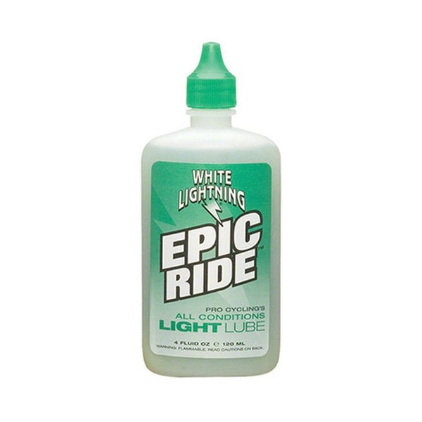 White Lightning Epic Ride Lube, 4oz Drip