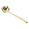 Soup Ladle Durable Brass Elegant Bright Gold Color Balanced Weight