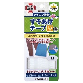 KAWAGUCHI Leg Lift Tape Iron On Width 22 mm X Length 1.2 m White 93 – 032 