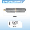 4 Pcs 4 Inch BBQ Smoker Bullet Weld on Hinges,