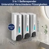 Soap Dispenser ABS 3 x 350 ml Manual 3 Chamber