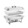 Buffet Catering Chafing Dish Set, 4-Pack Stainless Steel Chafer Set