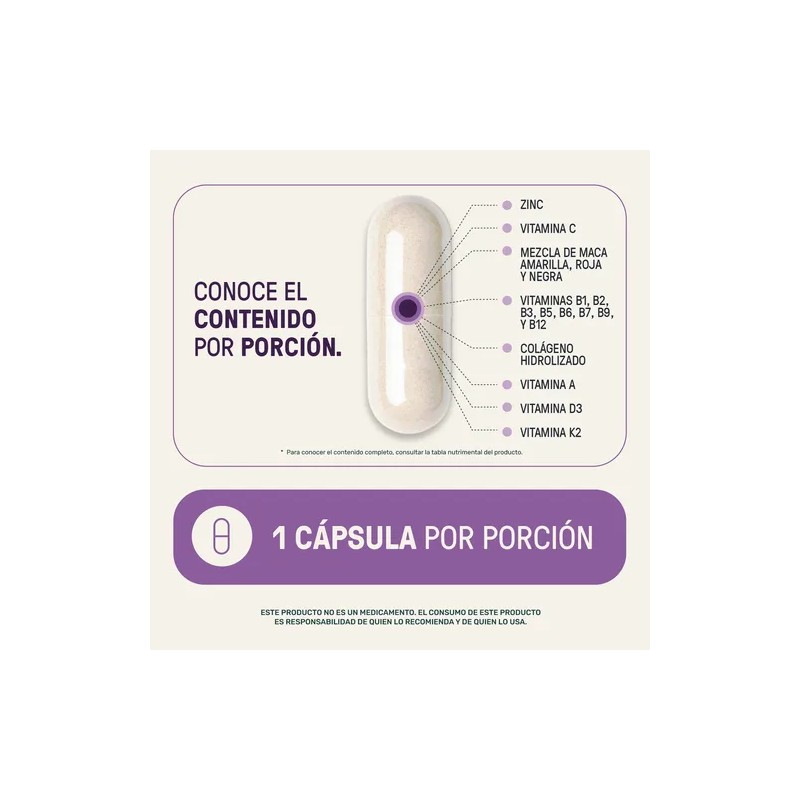 Multivitamínico Mujer Life360+ Maca Colágeno 360 Cápsulas