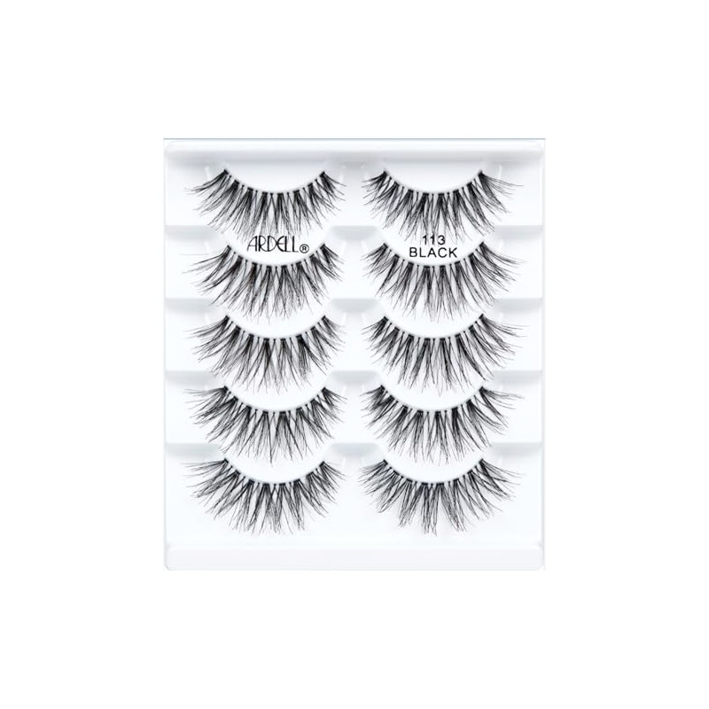 Ardell Wispies 113 Black, 6 Pairs x 1 Pack