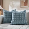 Fancy Homi 4 Packs Boho Light Blue Decorative Throw Pillow