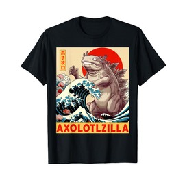 Axolotl Japanese Art Funny Axolotl Gifts For Men Women Kid T-Shirt