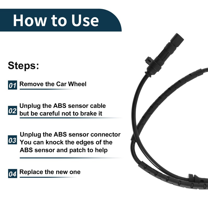 TUCKBOLD ABS Wheel Speed Sensor Front Left or Front Right