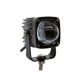 Luz de trabajo LED de 2 pulgadas 60W 8D lente 6000K blanco 3800K amarillo luz de conducción luces antiniebla foco coche camión moto todoterreno 12V 24V (2 piezas negras)