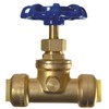 XFITTING 1/2 inch Push Fit Stop Valve with Drain and