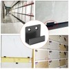 ZHIQIN 6 Pcs Black Heavy Duty Hooks Ceramic Tile Brackets