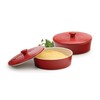 RSVP International Stoneware Tortilla Warmer & Server with Lid, Dishwasher,