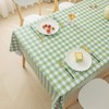 MOTYYA Table Cloth PVC Rectangle Tablecloths Wrinkle Free Washable Coffee