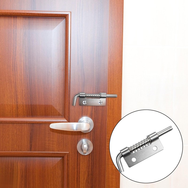 4 Pcs Stainless Steel Flat Pin Hinge Spring Latch, Heavy