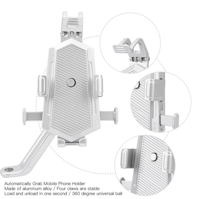 Scooter Phone Holder Adjustable Navigator Mount Clip Stand Bracket for
