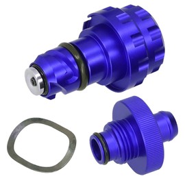 Oil Drain Plug Assembly with Magnetic End Aluminium Alloy Replacement for Ford F150 2015+(Blue )