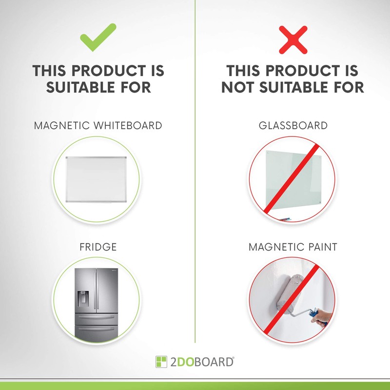 25 Rewritable Magnets 5 x 5 cm for Magnetic Boards,