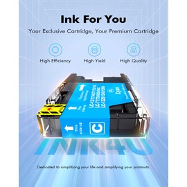 INK4U Compatible LC75 Ink Cartridges Replacement for Brother LC75 LC71 LC79 XL for MFC-J6510DW MFC-J6710DW MFC-J6910DW MFC-J280W MFC-J425W MFC-J430W Printer(5 Black,3 Cyan,3 Magenta,3 Yellow,14 Pack)