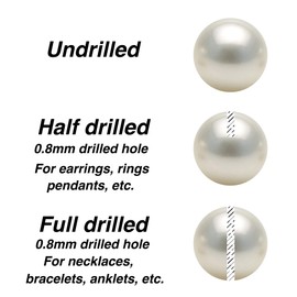 Japanese Akoya Loose Cultured Pearls AAAA Graded White Color 5mm Half Drilled for Jewelry Making Rings, Pendants, Earrings Add On Beads – Orien Jewelry