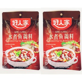 Seasoning for Boiled Fish, Chinese Hot Pot Spice Mix, 198g, Pack of 2