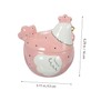 PACKOVE American Style Ceramic Trinket Holder Small Chicken Cookie Jar