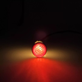 Unbranded (1 Pc) Universal 12V Red Incandescent Indicator Light - Mounting Diam. 1/2”