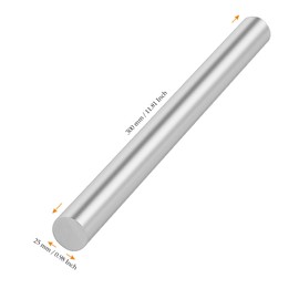 MUKCHAP - 2 barras redondas de aluminio 6061 de 1 pulgada de diámetro, barra de aluminio de 12 pulgadas de largo, barra sólida T6511 para manualidades