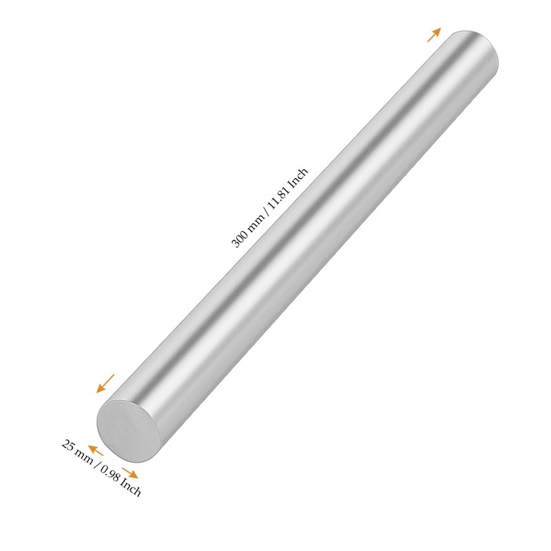 MUKCHAP - 2 barras redondas de aluminio 6061 de 1