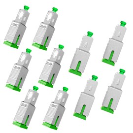 10PCS 20dB SC-APC Fiber Optical attenuators Single Mode, Male to Female singal Attenuation Connector Fixed Direct Insert Adapter