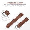 Giaogor Compatible for Ticwatch E3 Band, Soft Classic Genuine Leather